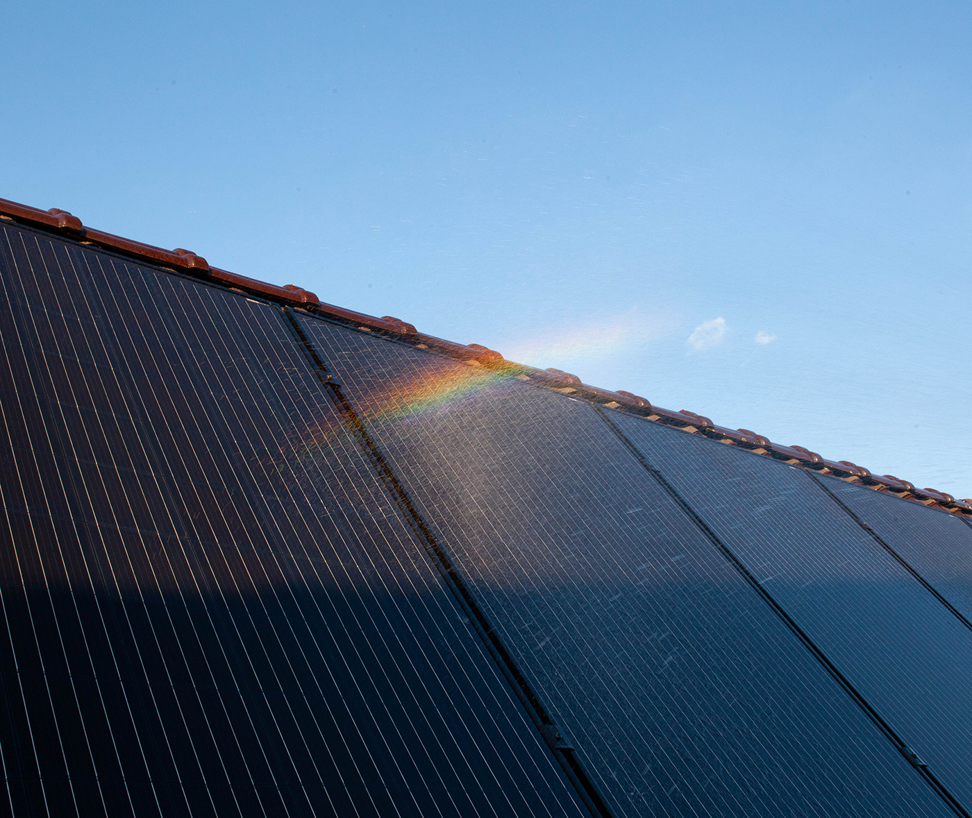 Photovoltaikanlage mit schwarzen Modulen